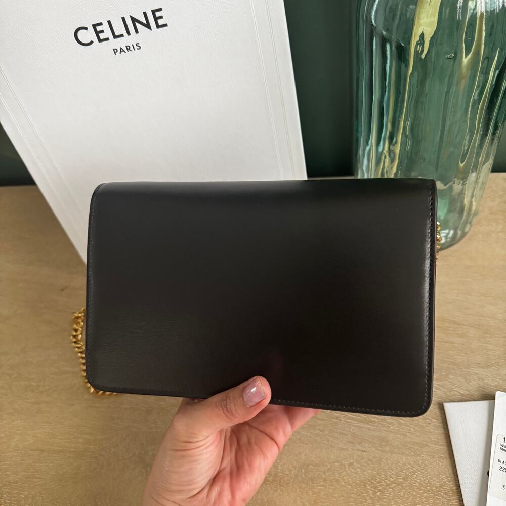 CELINE NWT Wallet on Chain Margo Black Triomphe - Picture 4 of 6